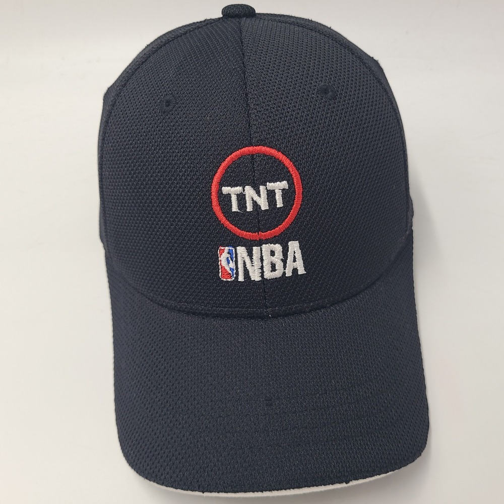 NBA TNT Hat Fitted (Seems S-M) Black Red White Basketball Polyester Blend Men